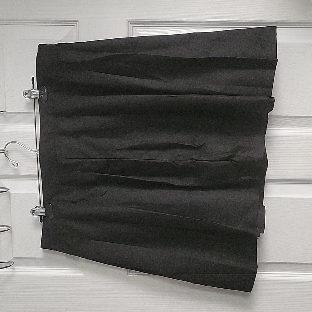 Black Pleated Mini Skirt